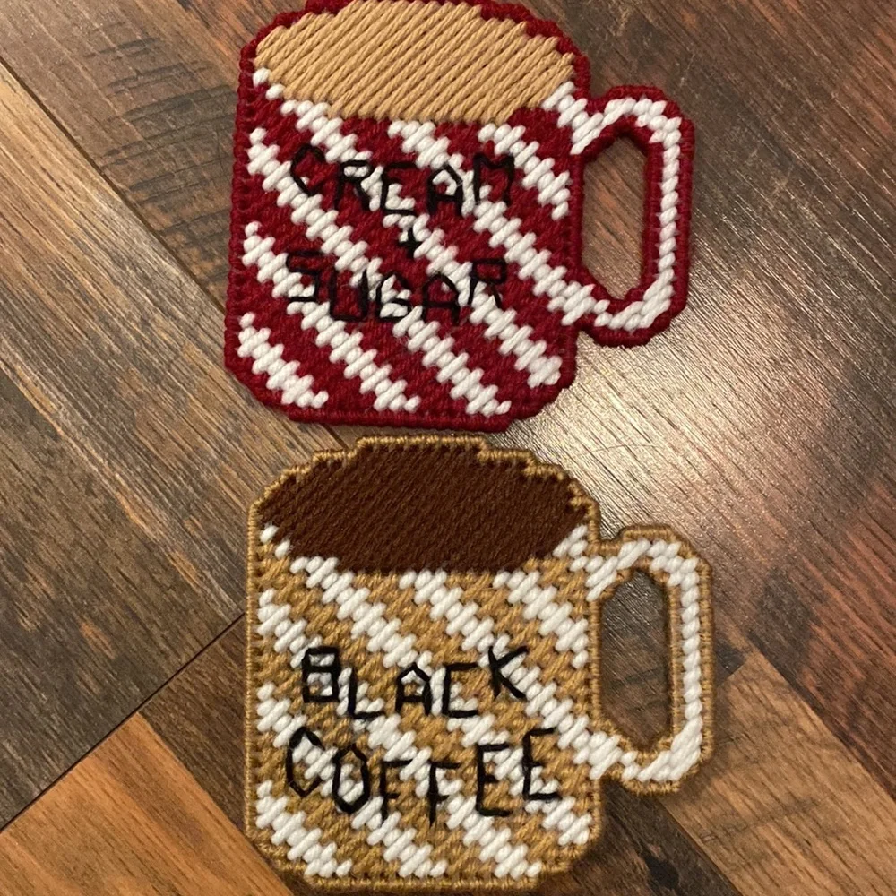 Handmade Coffee coasters and holder